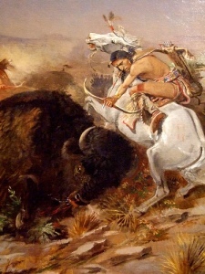 17_caza bufalo indios